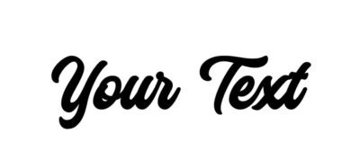 Calcomanía adhesiva de vinilo con texto personalizado para parachoques de ventana de automóvil letras números letras nombre Foto 1 de 3