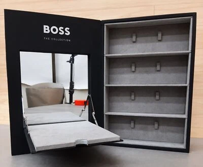 Hugo Boss The Collection Glasses/Sunglasses Display Case w/ Mirror Drawer Gloves - Image 1 of 4