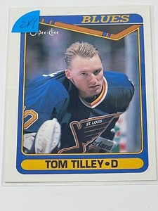 Tom Tilley - O-Pee-Chee 90, Hockey Defense, St Louis Blues, Mint, #498 (#219)