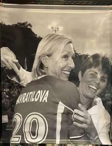 Martina Navratilova 58.5"x47.5" Stadium Advertising Banner 2009 20th WTT Season - Picture 1 of 8