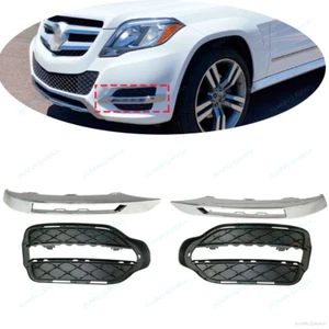 4X Front Fog Light Grille Trim For Mercedes Benz X204 GLK GLK350 GLK250 2013-15 - Picture 1 of 8