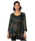 Nally And Millie 266530 Womens Print Sweater Tunic Multi Size Small