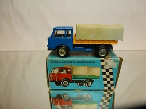PENNY 0/113 ESADELTA DUMPER TRUCK + COVER - BLUE 1:66 - GOOD CONDITION IN BOX - Imagen 1 de 8