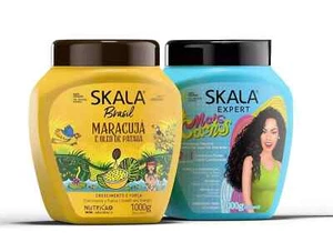 %100 VEGAN SKALA Hair Care Set:Mais Cachos and Maracuja Passion Fruit (2 PACK) - Picture 1 of 9