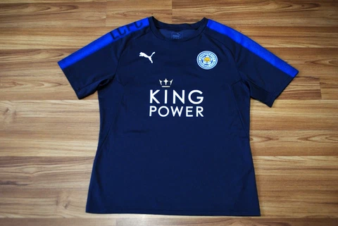 LEICESTER CITY 2017-2018 TRAINING FOOTBALL SHIRT JERSEY CAMISETA PUMA SIZE LARGE Cover