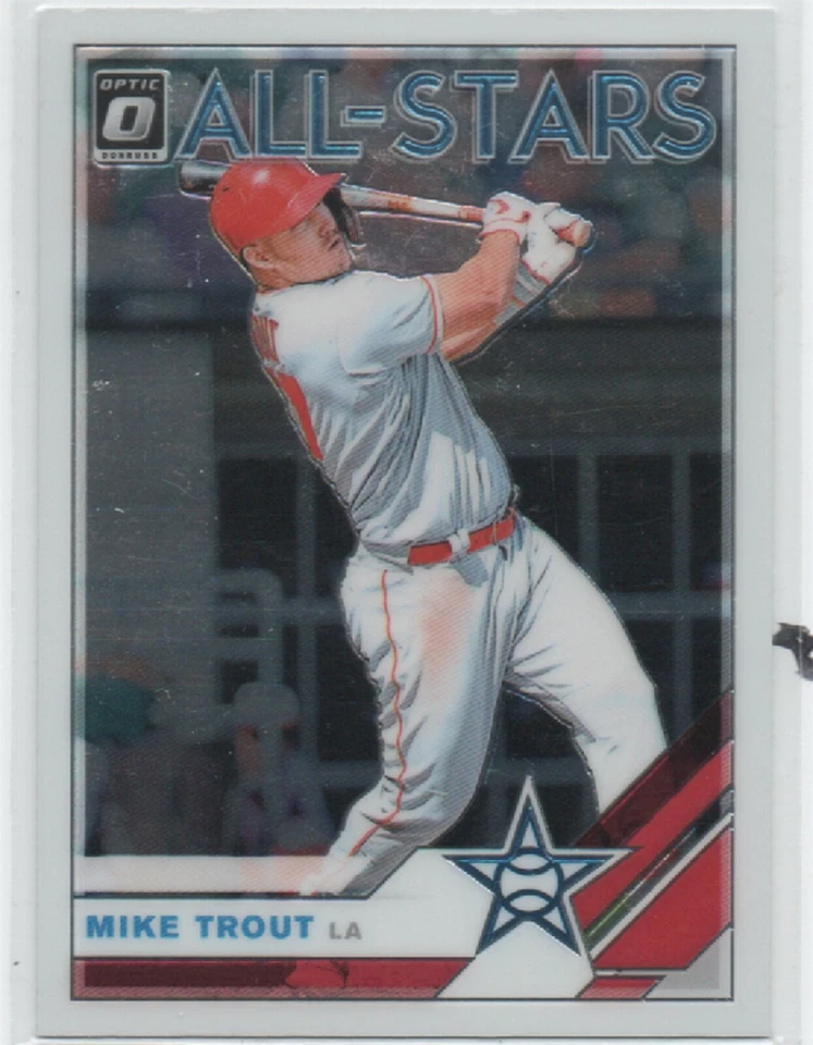 2019 Donruss Optic ALL STAR #100 Mike Trout LOS ANGELES ANGELS Base Card 12 - Image 1 of 1