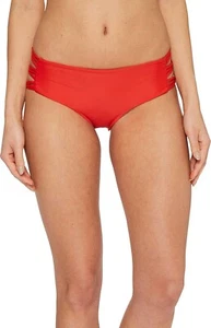 Mikoh 159741 Women's Barcelona Bright Red Ginger Bikini Bottoms Size XL - Picture 1 of 3