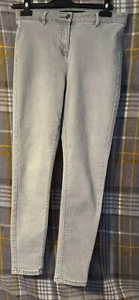 Next Skinny Jeans Size 16R Grey Slim Stretch Fit Denim Free UK Tracked Post - Picture 1 of 3