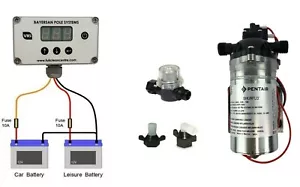WASSERZUFÜHRENDE POL SHURFLO PUMPE 100 PSI & PRO LADEREGLER SET - Bild 1 von 4