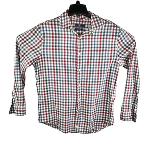 Camisa Vineyard Vines Para Hombres M Cuadros Cuadros Botón Manga Larga Murray Calce Clásico - Imagen 1 de 4