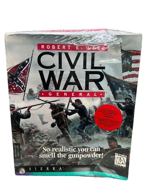 Robert E. Lee Civil War General Big Box PC 1996 Game Brand New Factory Sealed - Image 1 of 4