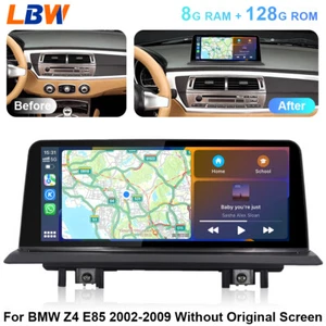Car GPS Dash Touch Navi 8G+128G For BMW Z4 E85 2002-2009 Without Original Screen - Picture 1 of 12