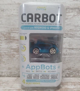 Desk Pets (AppBots) CARBOT - Blue/Teal (New) Package Ware - Picture 1 of 14