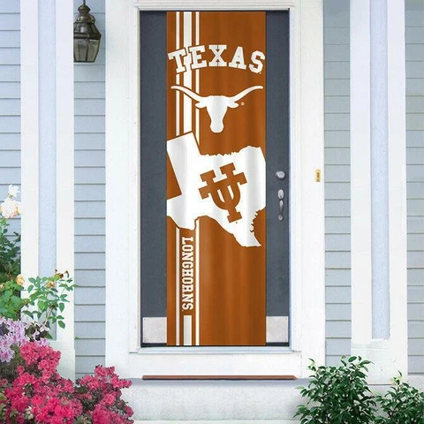 Licensed NCAA Texas Longhorns Door Banners Indoors/Outdoors Cover