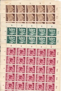 Lot Stamp Germany 3 Sheets WWII 3rd Reich War Welfare Doctor Nurse MNG FAULTY - Picture 1 of 4