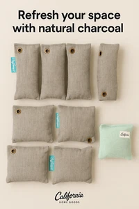 9 Packungen Aktivkohle Geruchsabsorber Natur Fresh Bambus Luftreinigungsbeutel - Bild 1 von 9