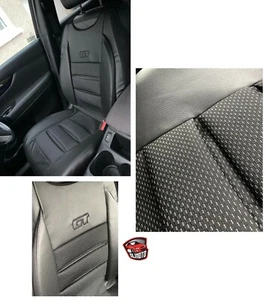 FUNDA ASIENTO DELANTERA ALFOMBRILLA ECO CUERO Y TELA se adapta a FIAT PUNTO, PANDA, UNO, SIENA - Imagen 1 de 8