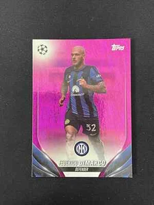 Federico Dimarco 2023-24 Topps UCC Flagship Pink Sparkle Inter Milan #144 - Picture 1 of 2