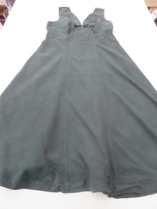 JIGSAW PRETTY DARK COLOUR SLEEVELESS SILK & SILK LINED LOW CUT SUN DRESS UK 10 - Picture 1 of 16