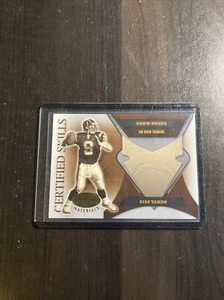 Drew Brees CERTIFIED SKILLS LEAF LIMITED CARD 131/750 NFL 2005 T13-389 - Picture 1 of 3