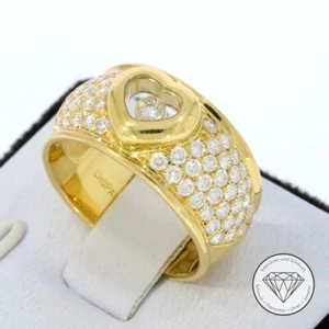 Wert 13.900,- Original Chopard Happy Diamonds Ring 750 / 18 Karat Gelb Gold xxyy - Bild 1 von 5