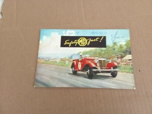 BROCHURE - MG Midget Series TD, Story of MG, Sports Successes, The M - Picture 1 of 3
