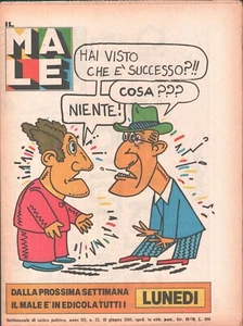 Rivista Il Male n. 23 - 18 giugno 1980 anno III ed. RCS MediaGroup - Imagen 1 de 1