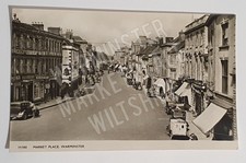 Post card, Warminster market place wiltshire 1930's card no. 35300