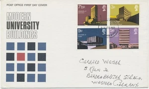 GB 1971, British Archtecture – Modern Universities on superb FDC with rare FDI - Picture 1 of 2