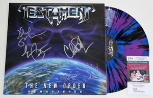 TESTAMENT SIGNED THE NEW ORDER LP VINYL RECORD ALBUM LP AUTOGRAPHED +JSA COA - Picture 1 of 3