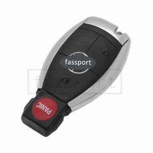 Remote Shell + Key Blank fit for Mercedes Benz E C R CL GL SLK Case 4 BTN Chrome - Picture 1 of 4