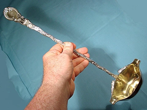 DURGIN STERLING SOLID PUNCH LADLE ~ LOUIS XV ~ MONO S Cover