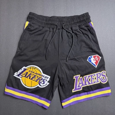 PRO STANDARD NBA LA Lakers Black Shorts 17x World Champions Patches Men’s Size L - Image 1 of 4