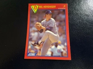 Orel Hershisher LA Dodgers 1989 Score Superstar RED PLASTIC GLOSSY TEST VERSION? - Picture 1 of 2