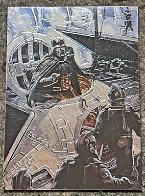 VINTAGE 1996 STAR WARS DARTH VADER TOPPS FINEST CHROME PROMO TRADING CARD SWF2 - Image 1 of 2
