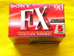 5x SONY FX 90 Cassette Tape 1999-2001 + OVP + SEALED + Im 5er-Pack + - Picture 1 of 2