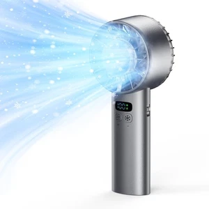 Portable Handheld Fan with Ice Cooling Mode, 5200mAh Rechargeable Fan, 100 Ge... - Picture 1 of 9
