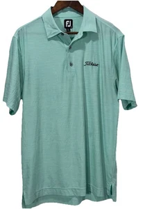 FootJoy FJ Men's Medium Titleist Golf Polo Stretch Performance Shirt Excellent - Picture 1 of 9