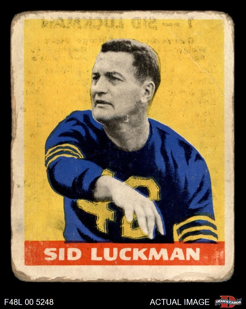 1948 Leaf Sid Luckman #1 for sale | eBay
