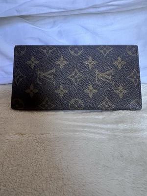 Cartera Louis Vuitton Vintage Monograma Chequera Cubierta Buen Estado Foto 1 de 4
