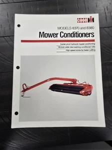 1990s 8370 Mower Conditioners Dealer Spec Sheet Case IH International Harvester - Picture 1 of 3