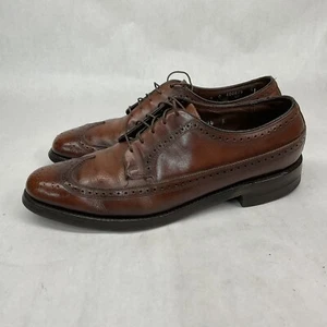 Zapatos de vestir Florsheim Imperial para hombre talla 9 de cuero marrón con punta de ala - Imagen 1 de 16