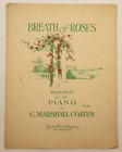 Antike Noten Breath of Roses Klavier von C. Marshall Coates 1914