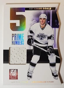 LUC ROBITAILLE 2011-12 Panini Elite Prime Numbers Game-Used Jersey /500 - Picture 1 of 2