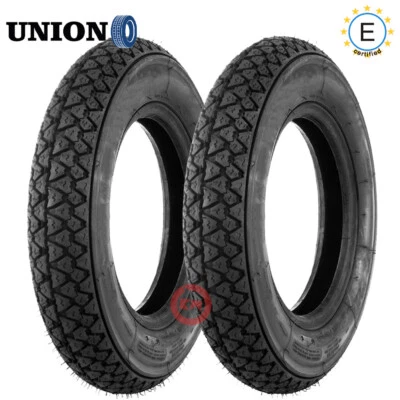 UNION COPPIA PNEUMATICI GOMME RINFORZATI 100.90-10 PIAGGIO APE 50 2009-2017