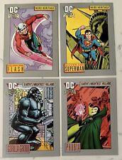 DC Comics Trading Cards 1992 Serie 1 | 4 Cards; #4, #17, #96, and #103.