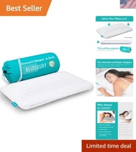 Stomach Sleeping Pillow - Thin Memory Foam Pillow for Stomach Sleepers | Ultr... - Picture 1 of 8