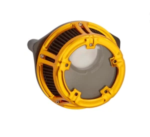 Arlen Ness - 18-176 - Method Clear Sucker Air Cleaner Kit, Gold FLT - Picture 1 of 5