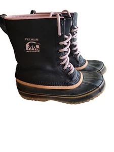 Stivali invernali Sorel 1964 Premium NL 1330-010 nero rosa donna taglia 6 - Foto 1 di 7