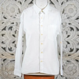 Zara Girls' Cotton Linen Blend Button-Up Shirt - Size 10 / CM 140 Crisp & Comfy - Picture 1 of 7